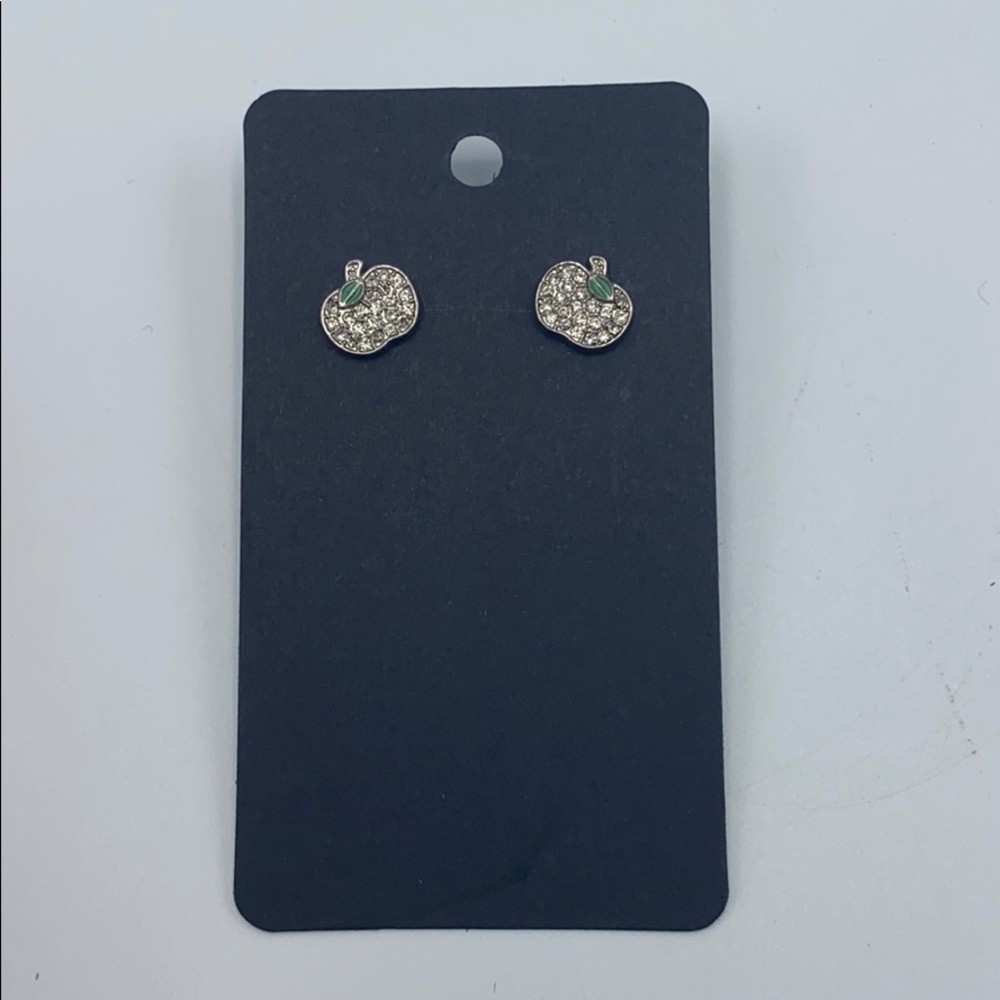 Marc by Marc Jacob’s Crystal Apple Stud Earrings